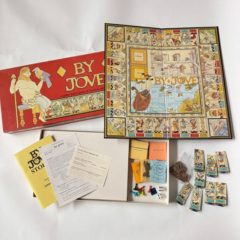 By Jove Vintage 1983 Game and a book of Classical Adventure COMPLETE